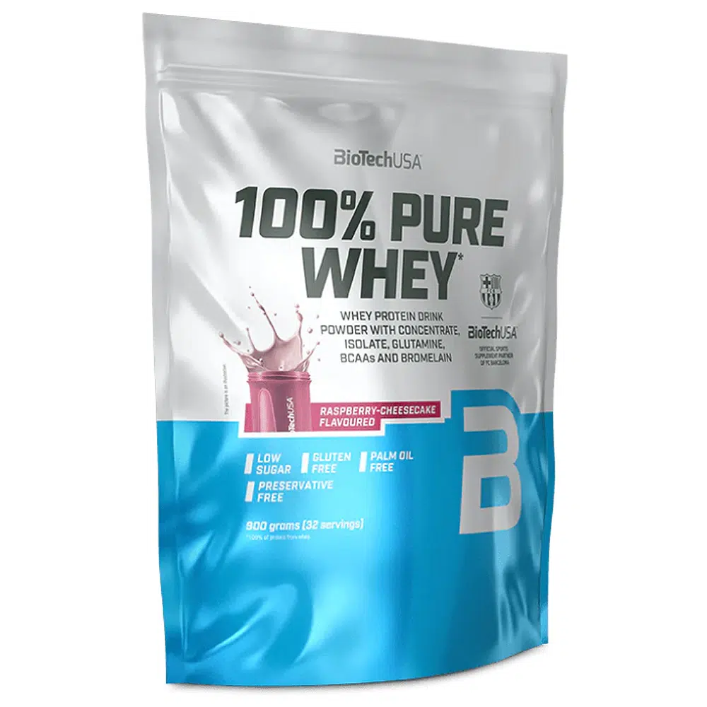 BioTech USA 100% Pure Whey málnás sajttorta - 900g 1 BioTech USA 100% Pure Whey málnás sajttorta - 900g