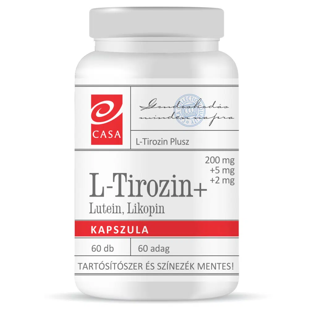 Casa L-Tirozin+Lutein+Likopin kapszula - 60db 1 Casa L-Tirozin+Lutein+Likopin kapszula - 60db