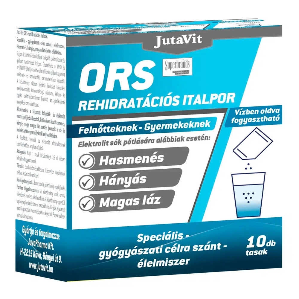 JutaVit ORS Rehidratációs Italpor - 10 tasak 1 JutaVit ORS Rehidratációs Italpor - 10 tasak