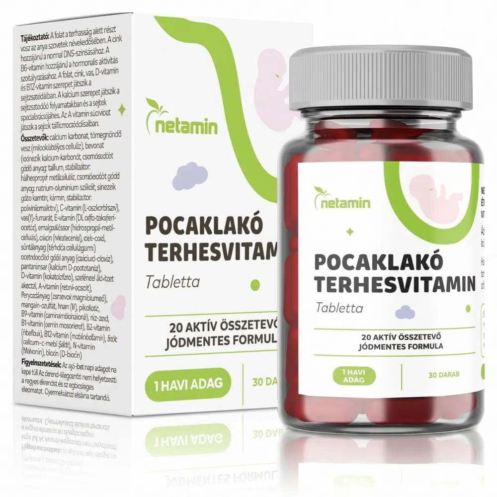 Netamin Pocaklakó terhesvitamin - 30db 1 Netamin Pocaklakó terhesvitamin 30db