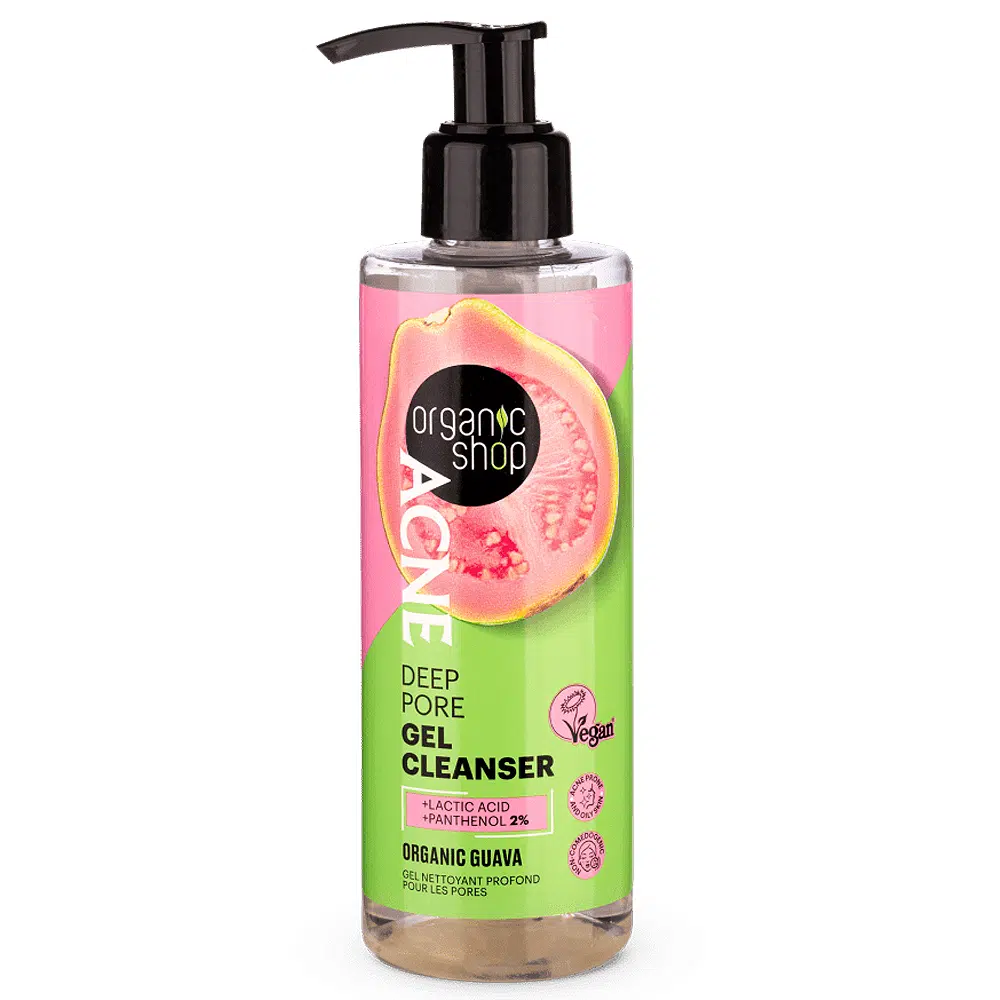 Organic Shop ACNE Pórustisztító gél bio guavával - 200ml 1 Organic Shop ACNE Pórustisztító gél bio guavával - 200ml