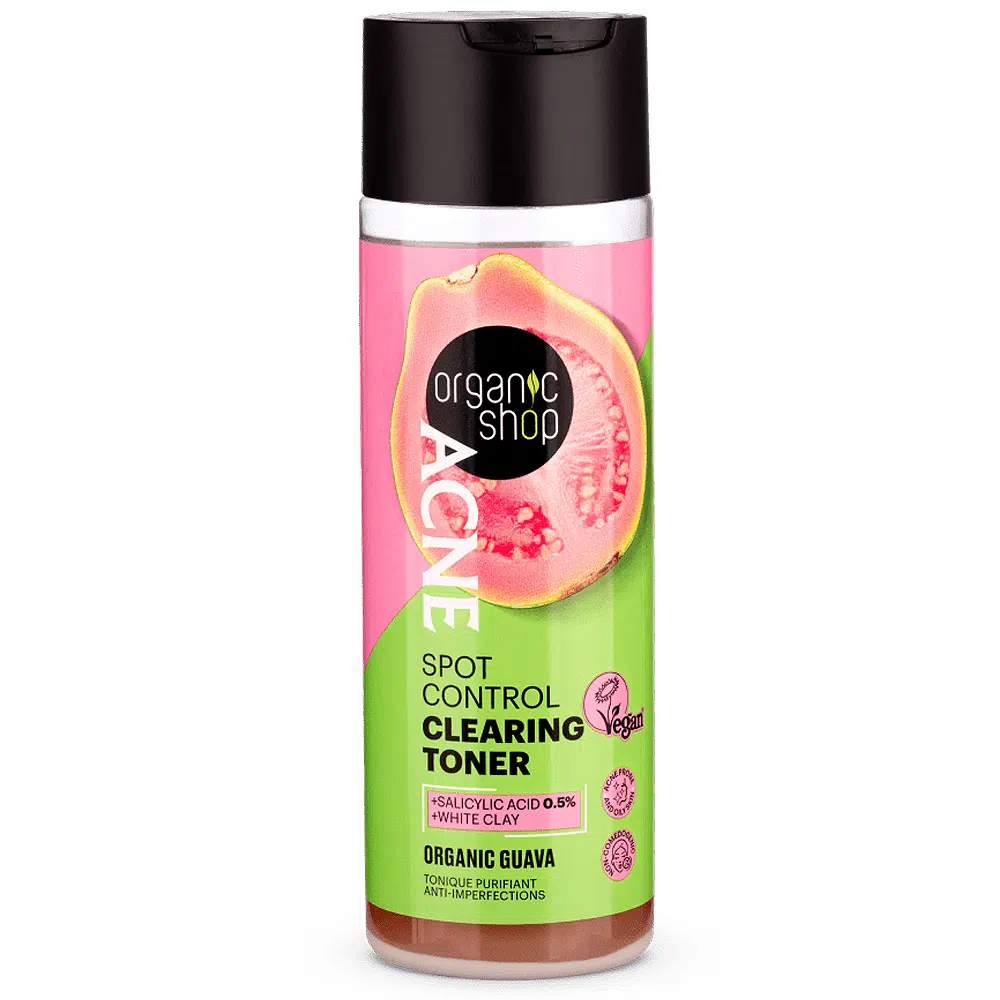 Organic Shop ACNE Tisztító tonik pattanásos bőrre bio guavával - 200ml 1 Organic Shop ACNE Tisztító tonik pattanásos bőrre bio guavával - 200ml
