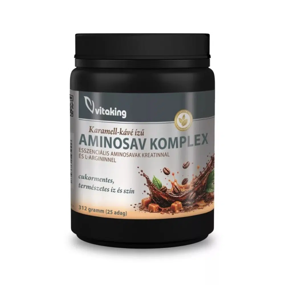 Vitaking Aminosav Komplex karamell-kávé ízű italpor - 312g 4 Vitaking Aminosav Komplex karamell-kávé ízű italpor - 312g - Image 4