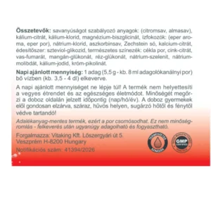 Vitaking Elektrolit eper ízű italpor - 165g 5 Vitaking Elektrolit eper ízű italpor - 165g - Image 2