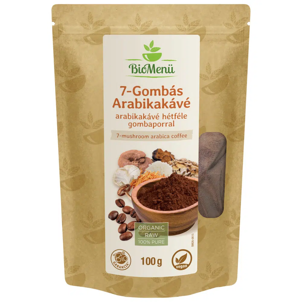 BioMenü bio 7-GOMBÁS Arabikakávé - 100g 1 BioMenü bio 7-GOMBÁS Arabikakávé - 100g