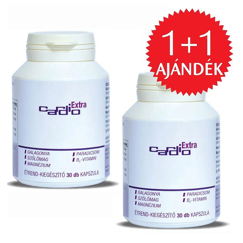 Cardio Extra kapszula 1+1 Akció - 2x30db 1 Cardio Extra kapszula 1+1 Akció - 2x30db
