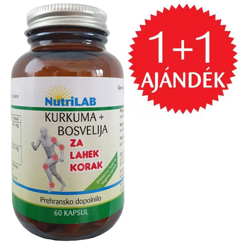 Nutrilab Kurkuma Boswellia Duo kapszula 1+1 AJÁNDÉK - 2x60db 1 Nutrilab Kurkuma Boswellia Duo kapszula 1+1 AJÁNDÉK - 2x60db