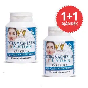 Prémium Extra Magnézium+B6-Vitamin+Q1+Q10 kapszula 1+1 Akció - 2x30db