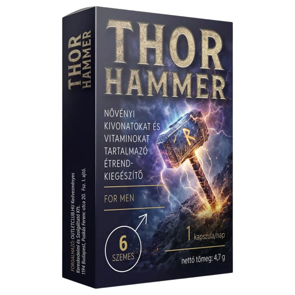 Thor Hammer teljesítményfokozó kapszula - 6db 1 Thor Hammer teljesitményfokozó kapszula - 6db