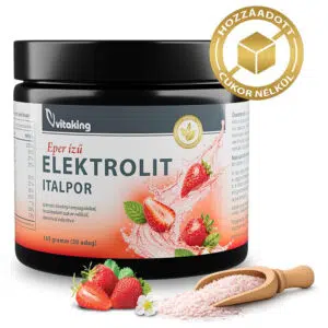 Vitaking Elektrolit eper ízű italpor - 165g