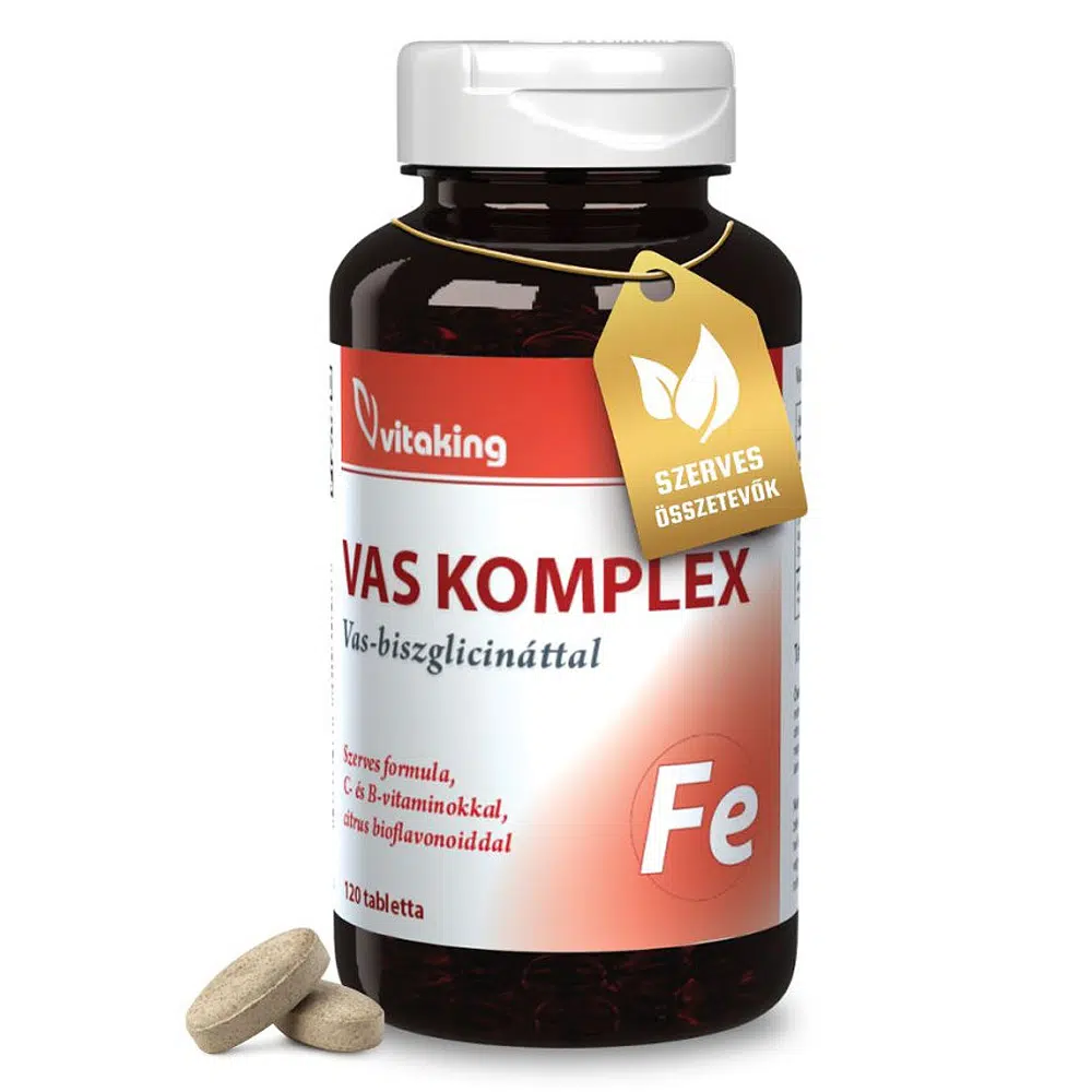 Vitaking Vas-komplex tabletta - 120db 1 Vitaking Vas-komplex tabletta - 120db