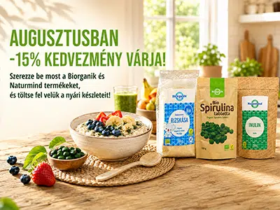 Akciók képekben 1 Biorganik és Naturmind -15% kedvezménnyel!