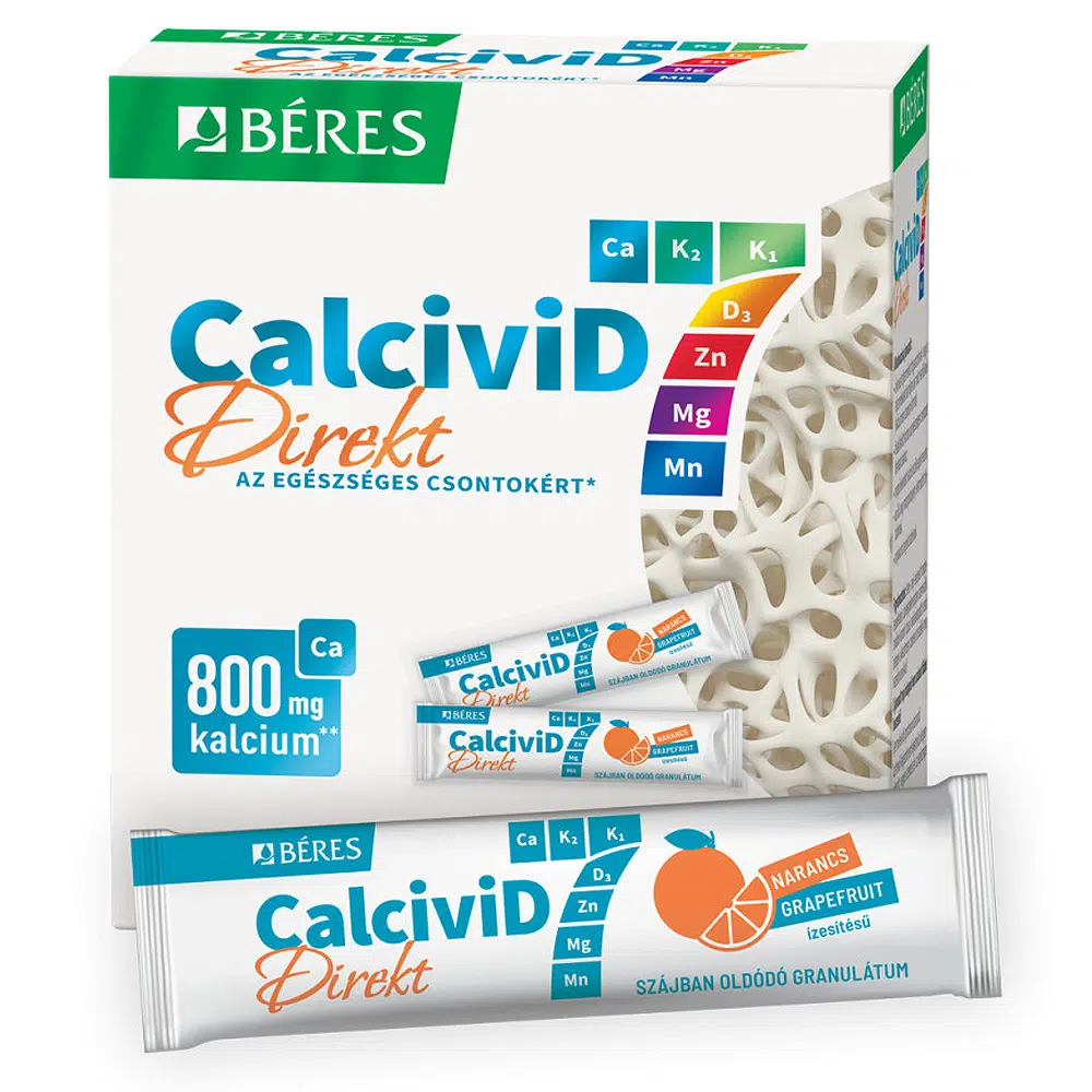 Béres CalciviD7 Direkt szájban oldódó granulátum - 20 tasak 1 Béres CalciviD7 Direkt szájban oldódó granulátum - 20 tasak