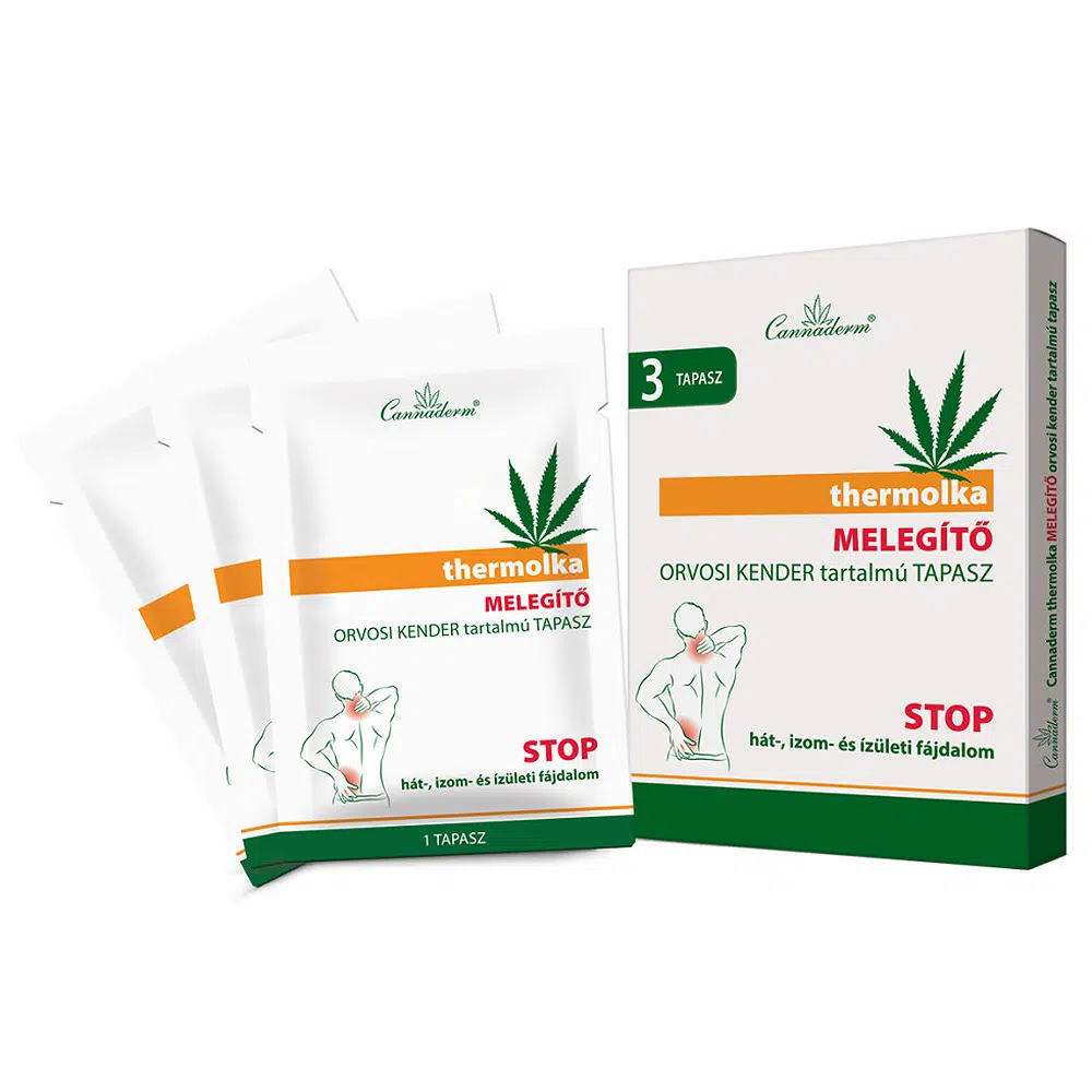 Cannaderm Thermolka Orvosi kender tartalmú tapasz - 3db 1 Cannaderm Thermolka tapasz