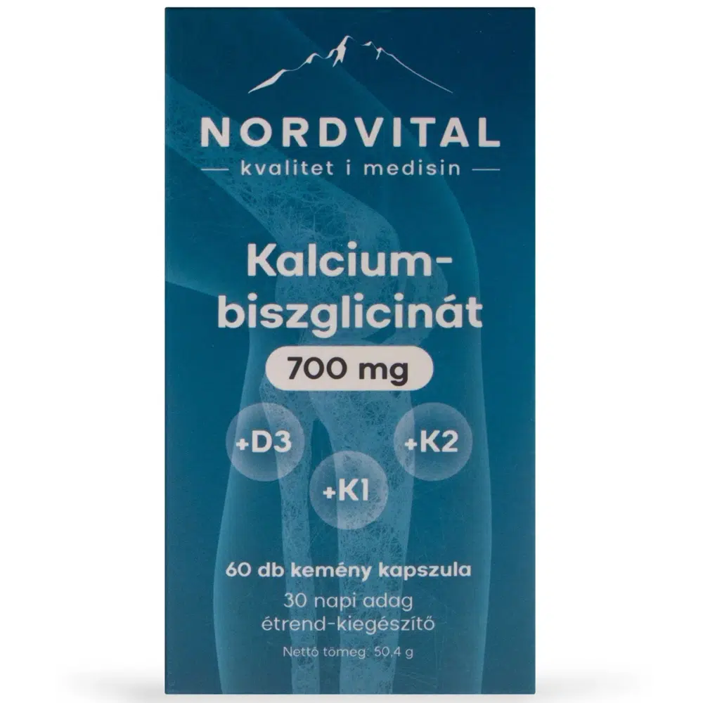 Nordvital Kalcium-biszglicinát - 60db 1 Nordvital Kalcium-biszglicinát - 60db