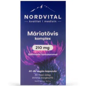 Nordvital Máriatövis komplex 210 mg kapszula - 60db