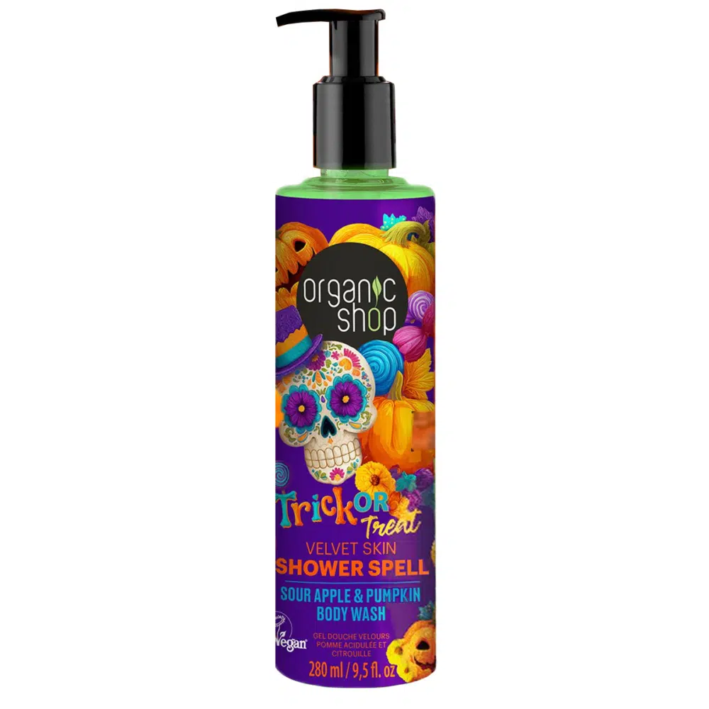 Organic Shop "Trick or treat" Tusfürdő varázslat zöldalmával és sütőtökolajjal - 280ml 1 Organic Shop "Trick or treat"Tusfürdő varázslat zöldalmával és sütőtökolajjal - 280ml