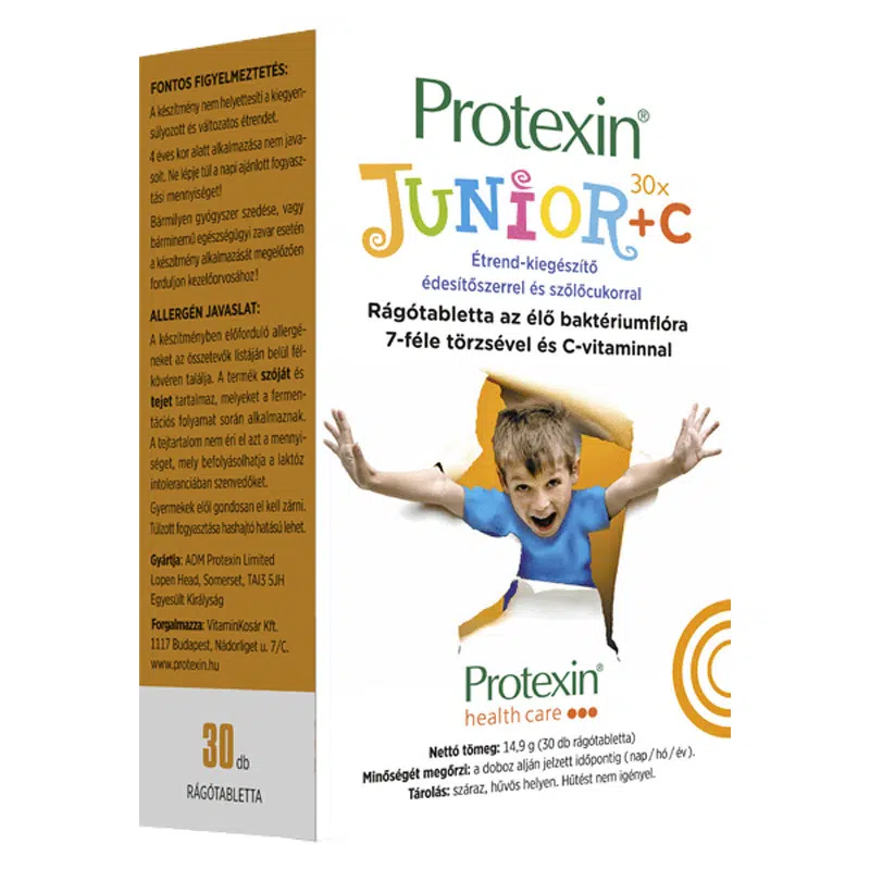 Protexin junior rágótabletta + C - 30db 1 Protexin junior rágótabletta + C-vitamin 30db