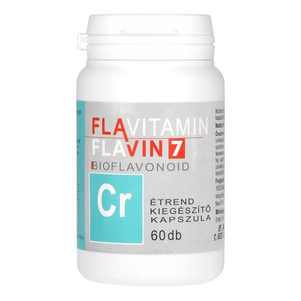 Flavin7 Flavitamin Króm kapszula - 60db 1 Vita Crystal Flavitamin Króm (60 db)