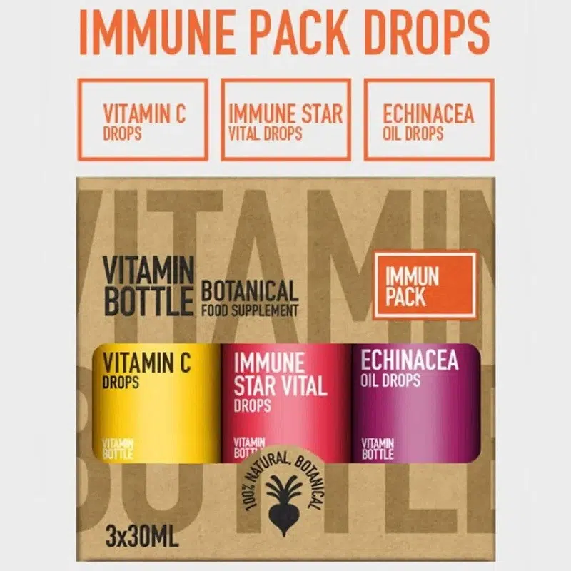Vitamin Bottle Immune Pack - 3x30ml 1 Vitamin bottle immune pack 3x30ml