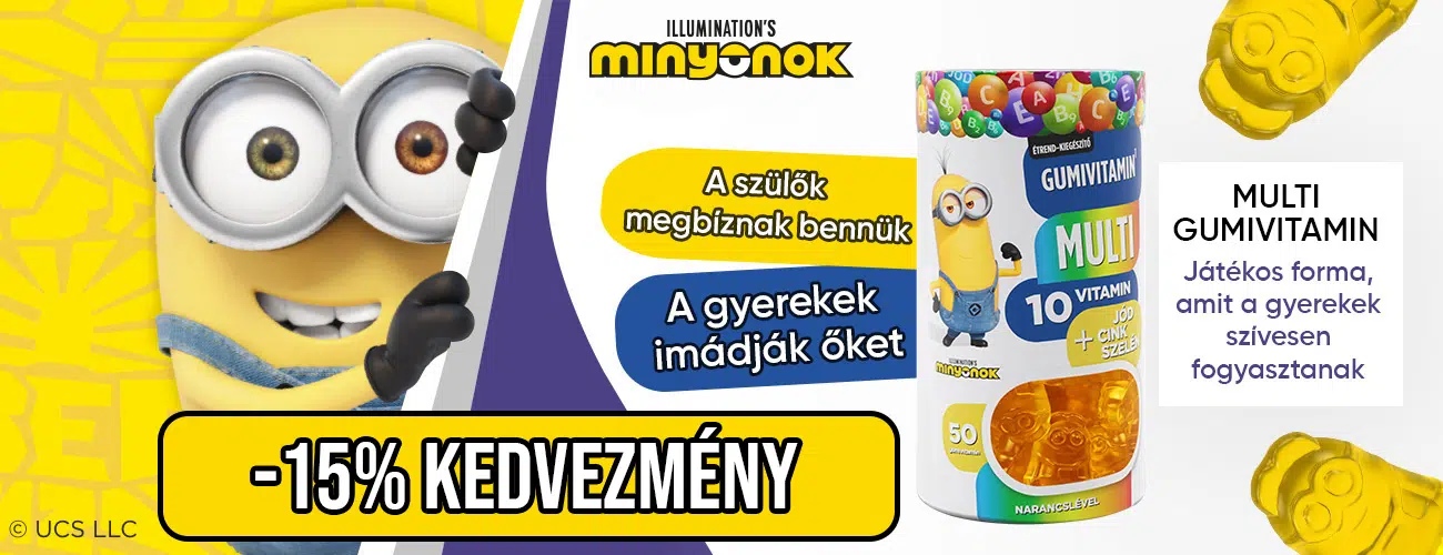 MINYONOK Multivitamin gumivitamin 15 kedvezmeny 1300x500 1