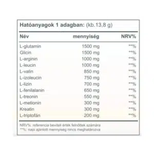 Vitaking Aminosav Komplex citrom ízű italpor - 345g 4 Vitaking Aminosav Komplex citrom ízű italpor - 345g - Image 2