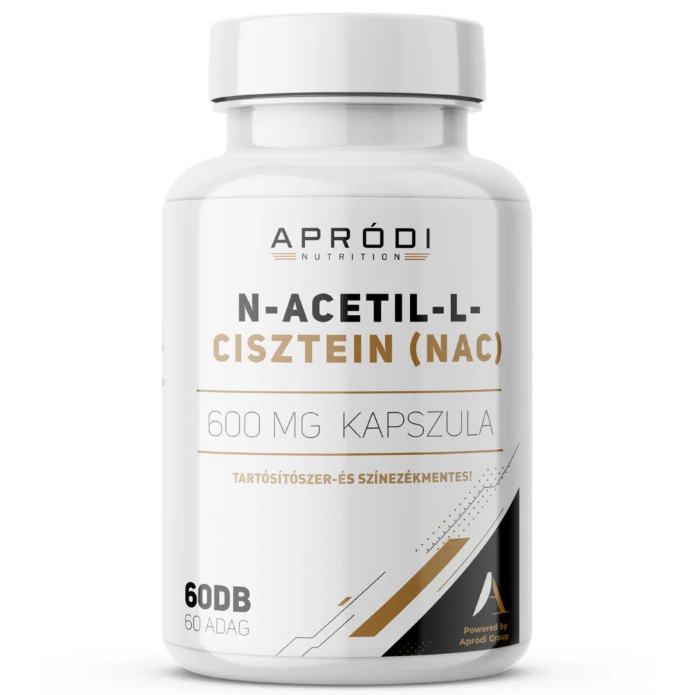 APRÓDI N-Acetil L-Cisztein (NAC) immunerősítő és nyákoldó kapszula - 60 db 1 APRÓDI N-Acetil L-Cisztein (NAC) immunerősítő és nyákoldó kapszula - 60 db