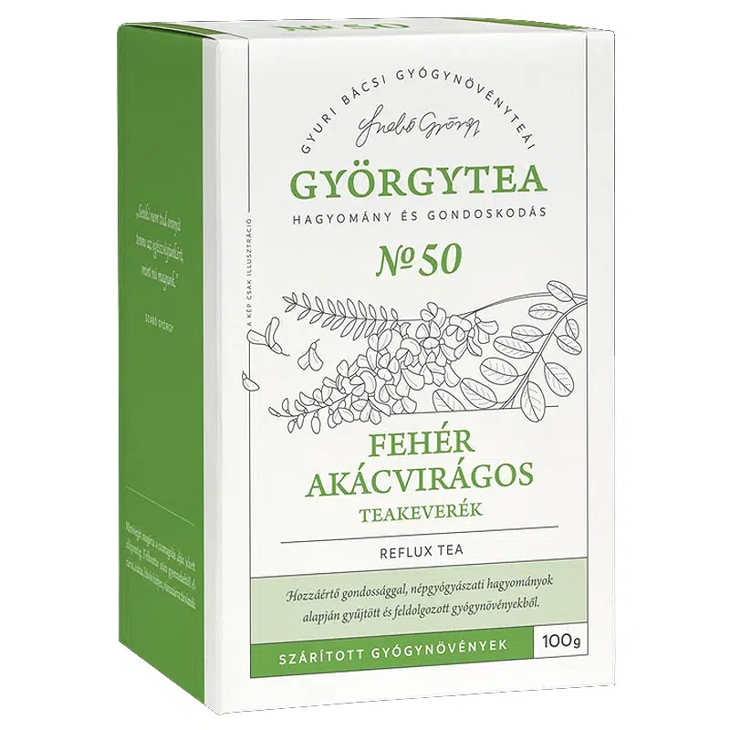 Györgytea Fehér akácvirágos teakeverék - 100g 1 Györgytea Fehér akácvirágos teakeverék - 100g
