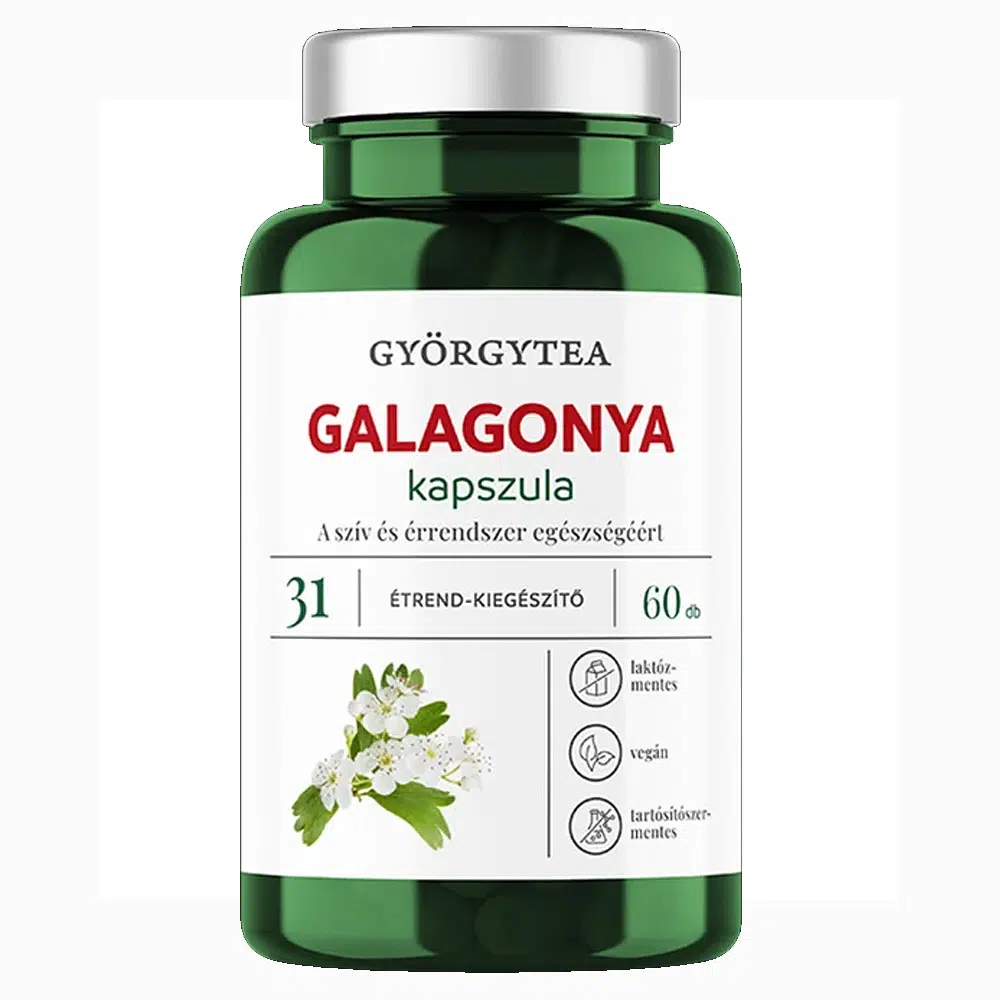 Györgytea Galagonya kapszula - 60db 1 Györgytea Galagonya kapszula - 60db