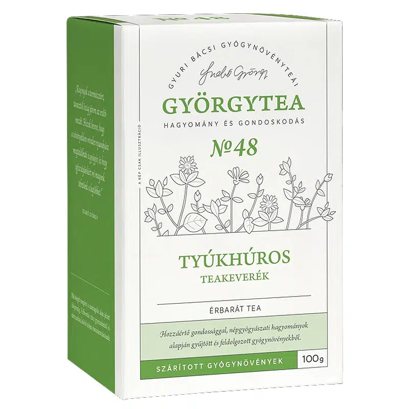 Györgytea Tyúkhúros teakeverék 100g 1 Györgytea Tyúkhúros teakeverék 100g