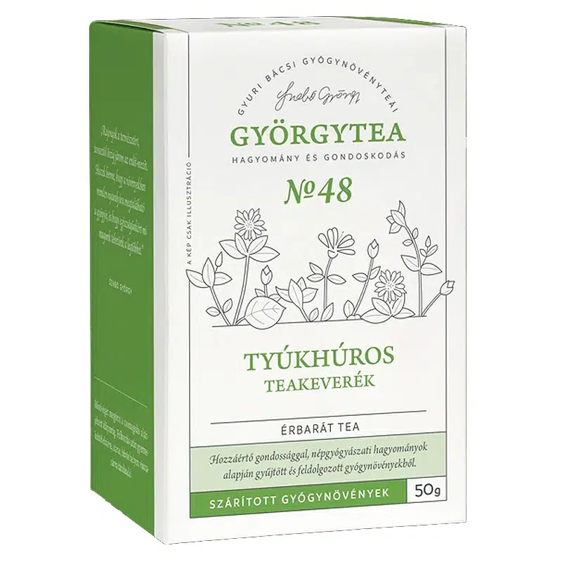 Györgytea Tyúkhúros teakeverék - 50g 1 Györgytea Tyúkhúros teakeverék - 50g