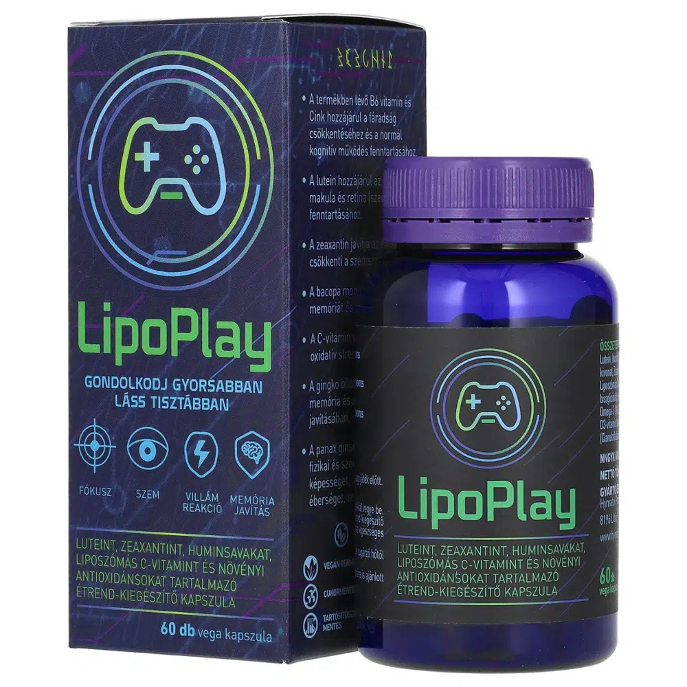 Hymato LipoPlay étrend-kiegészítő kapszula - 60db 1 Hymato LipoPlay étrend-kiegészítő kapszula - 60db