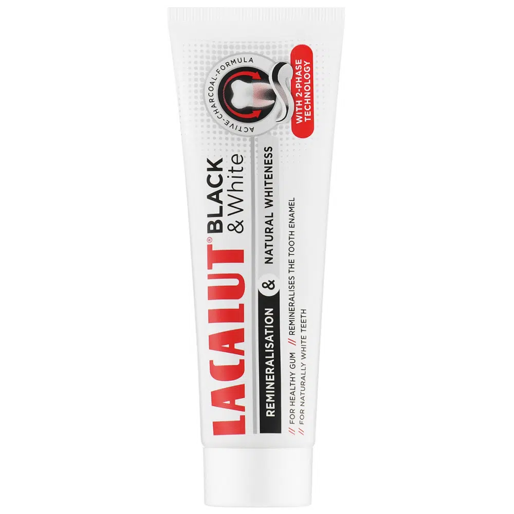 Lacalut Black and White fogkrém - 75ml 1 Lacalut Black and White fogkrém - 75ml