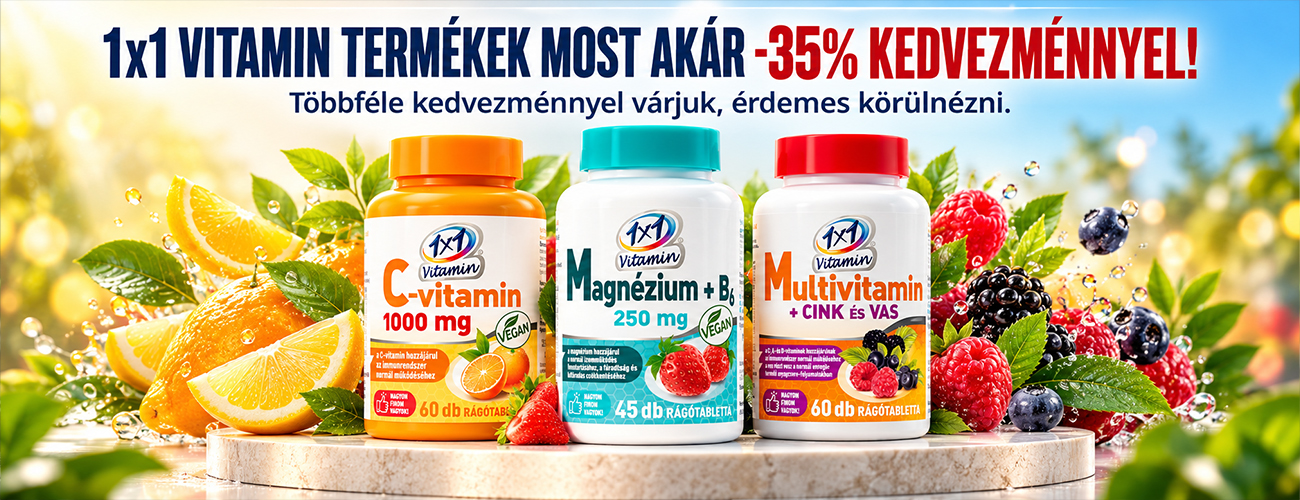 1x1 Vitamin akár -35% kedvezménnyel!