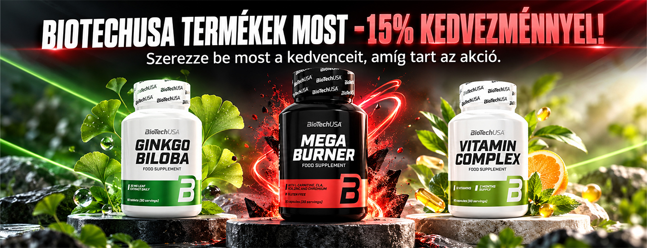BioTech USA most -15% kedvezménnyel!