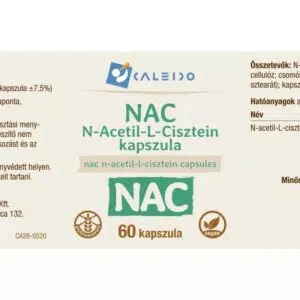 Caleido NAC N-acetil-L-cisztein kapszula - 60db 3 Caleido NAC N-acetil-L-cisztein kapszula - 60db - Image 2