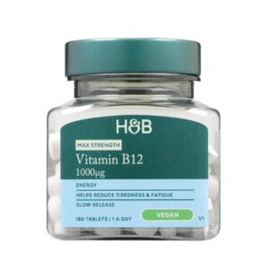 H&B B12-vitamin tabletta 1000 mcg 120 db