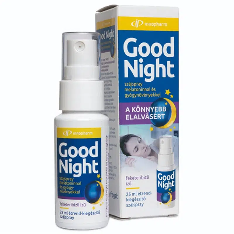 InnoPharm Good Night szájspray melatoninnal és gyógynövényekkel - 25ml 1 InnoPharm Good Night szájspray melatoninnal és gyógynövényekkel - 25ml